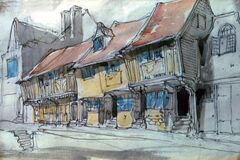 All Saints Street watercolour